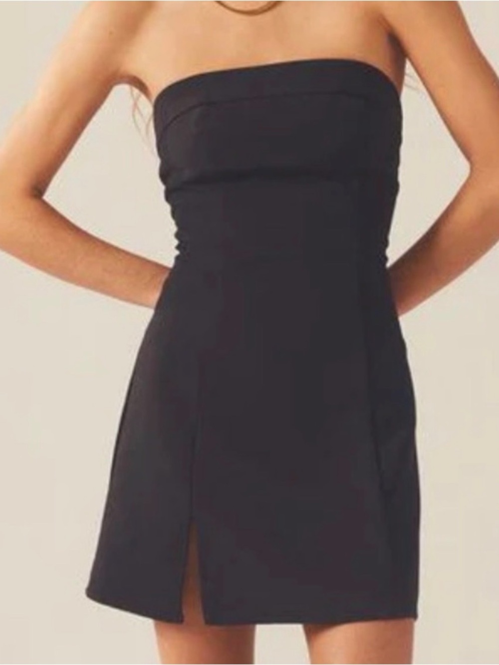 NWT PEPPERMAYO Strapless Black Mini Dress